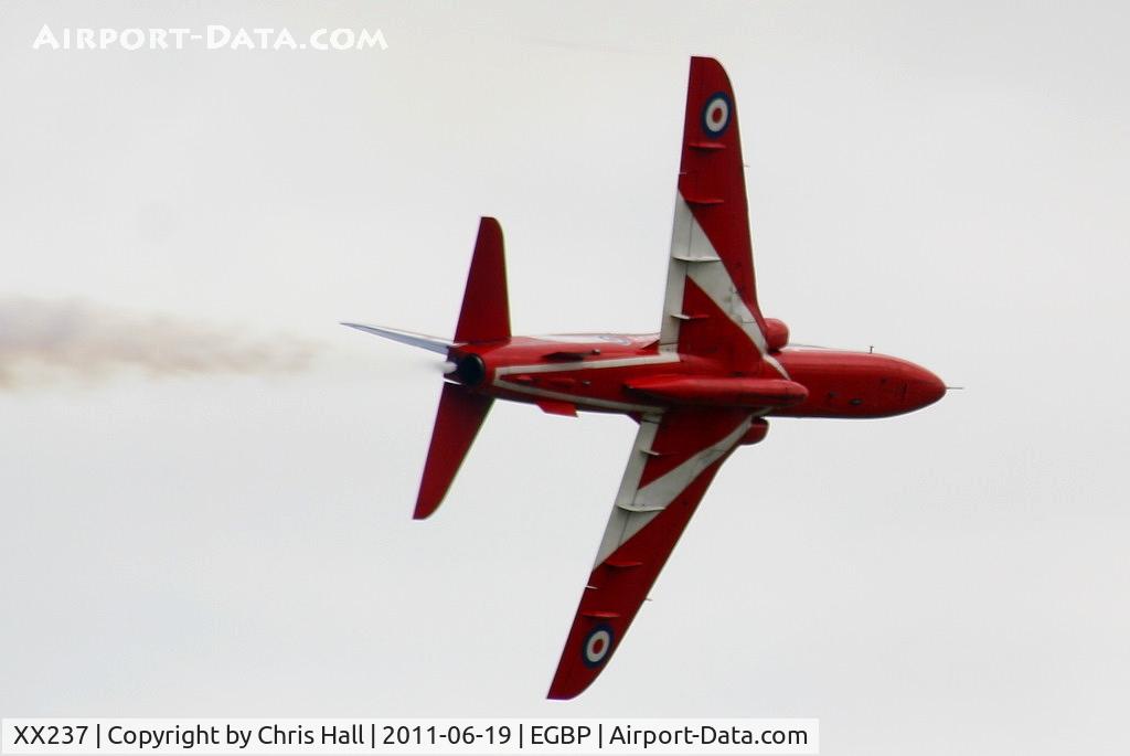 XX237, 1978 Hawker Siddeley Hawk T.1A C/N 073/312073, displaying at the Cotswold Airshow 2011