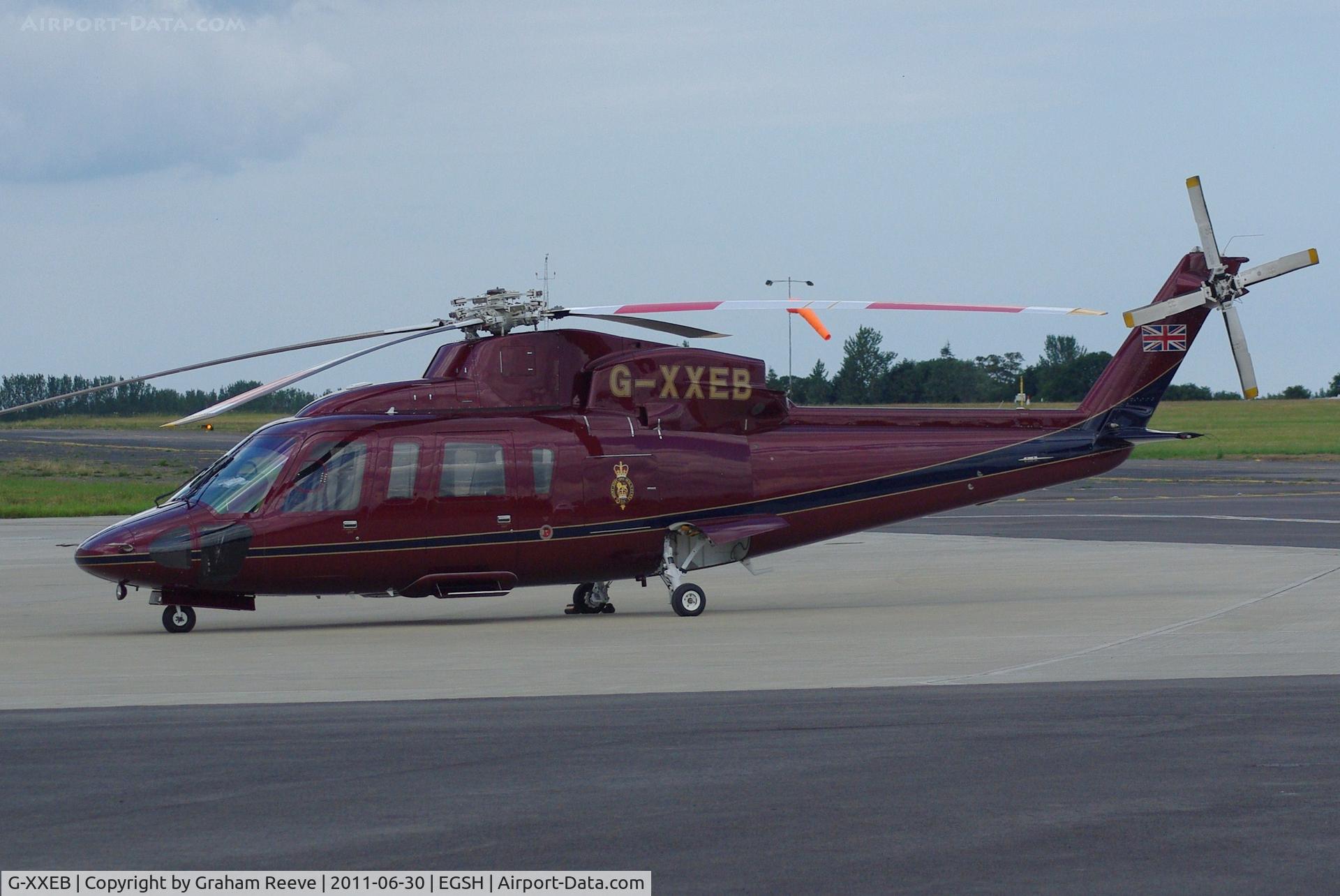 G-XXEB, 2009 Sikorsky S-76C C/N 760753, Parked at Norwich.