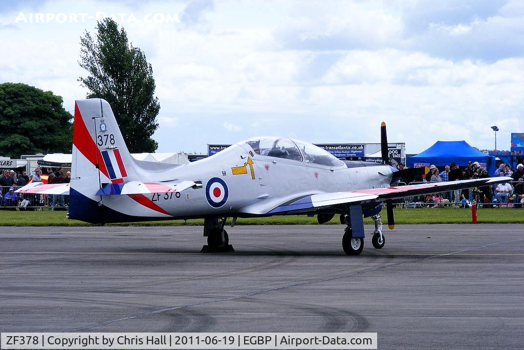 ZF378, 1992 Short S-312 Tucano T1 C/N S121/T92, 2011 Display solo display Tucano at the Cotswold Airshow