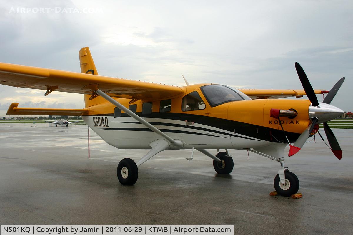 N501KQ, 2010 Quest Kodiak 100 C/N 100-0046, Parked on the ramp in front of Reliance Aviation. The pilot was very friendly, and proud of this magnificent aircraft and it's incredible performance.
