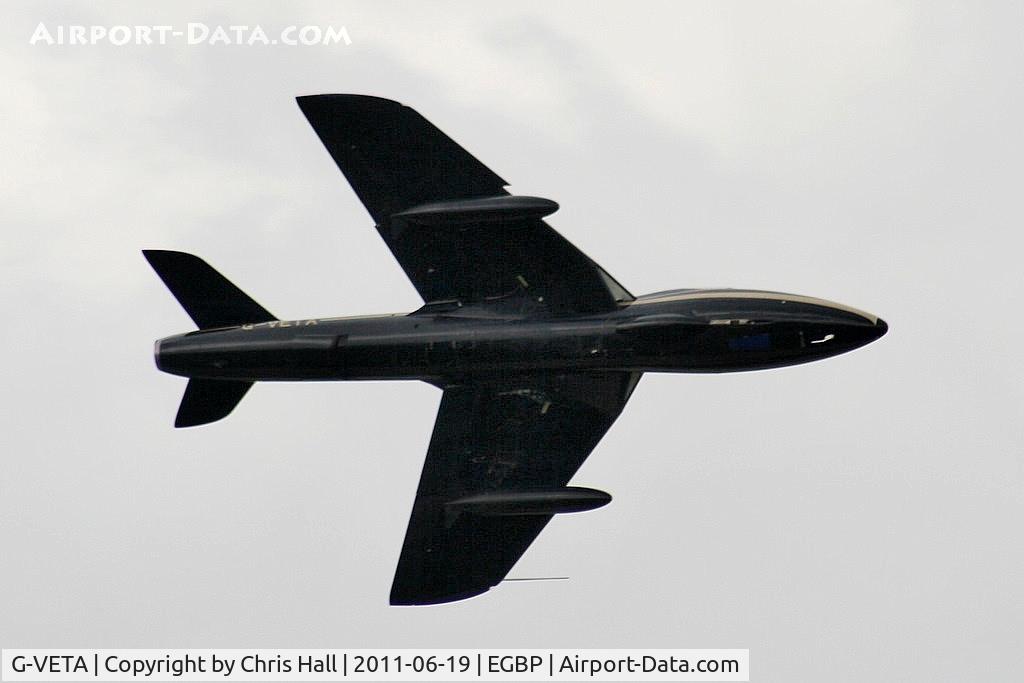 G-VETA, 1958 Hawker Hunter T.7 C/N 41H-693751, Hunter T7 of Team Viper displaying at the Cotswold Airshow