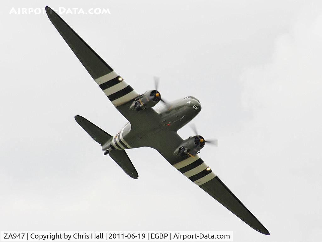 ZA947, 1943 Douglas C-47A-60-DL Dakota III C/N 10200, BBMF Dakota displaying at the Cotswold Airshow in its new colour scheme