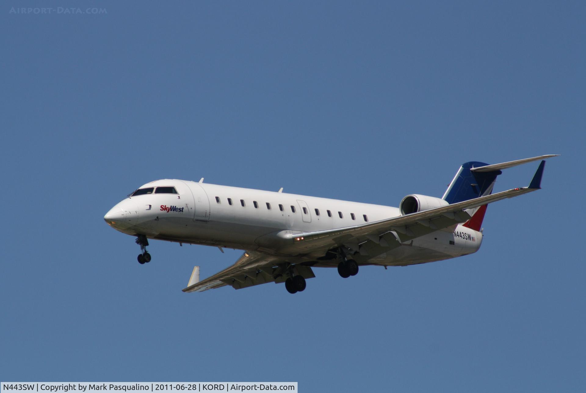 N443SW, 2002 Bombardier CRJ-200LR (CL-600-2B19) C/N 7638, CL-600-2B19