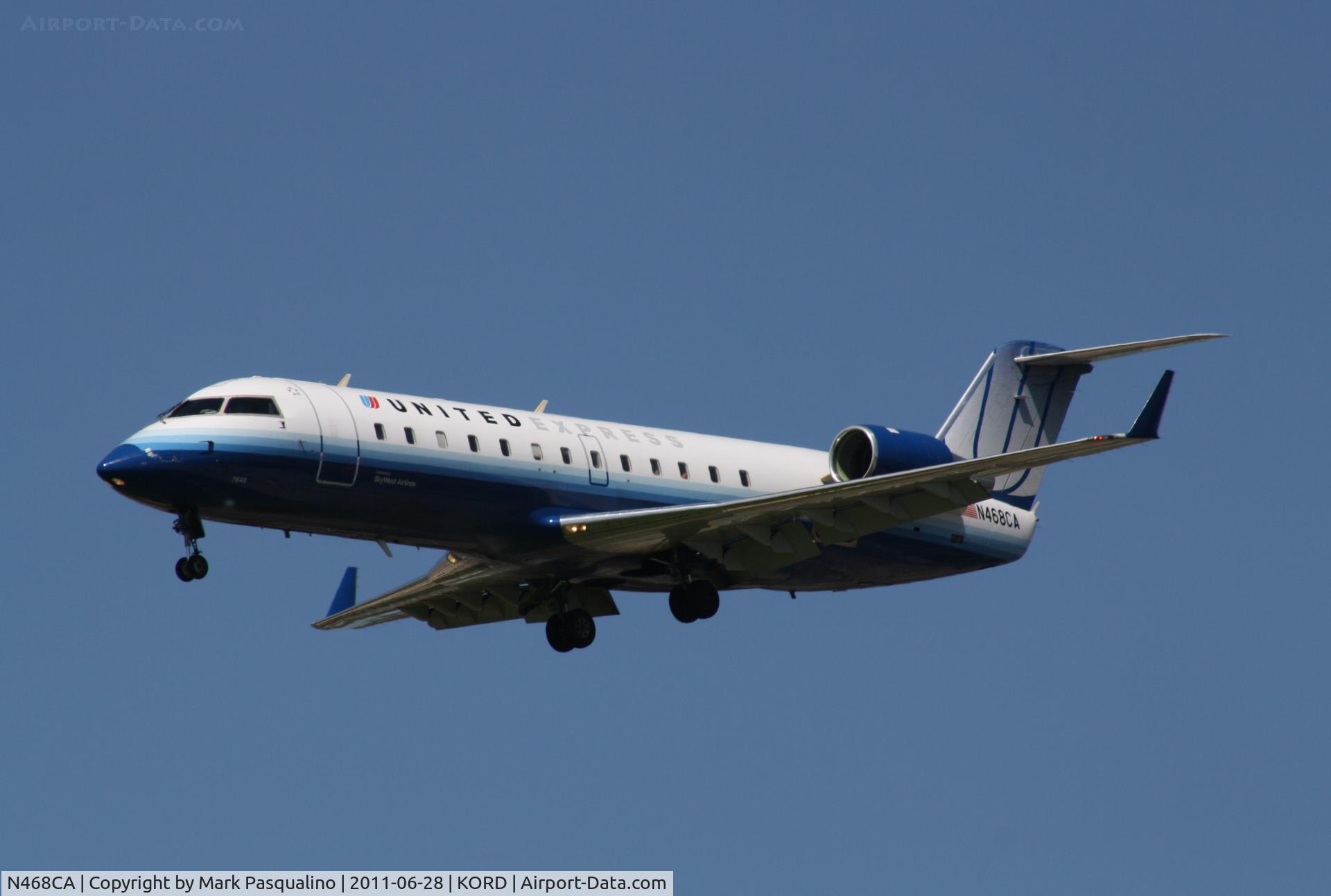 N468CA, 2002 Bombardier CRJ-200ER (CL-600-2B19) C/N 7649, CL-600-2B19