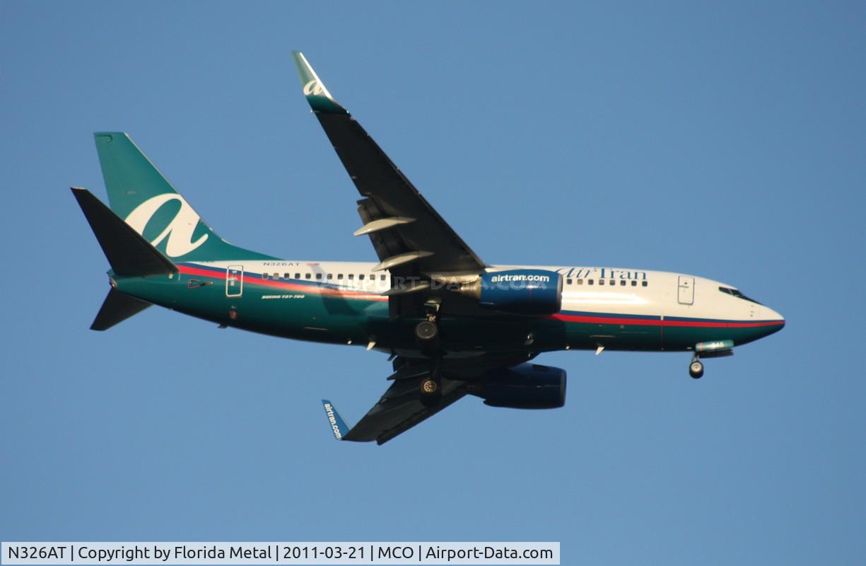 N326AT, 2007 Boeing 737-7BD C/N 33933, Air Tran 737