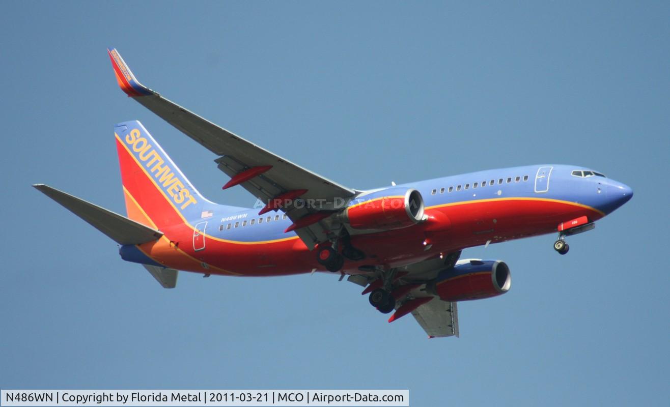 N486WN, 2004 Boeing 737-7H4 C/N 33852, Southwest 737