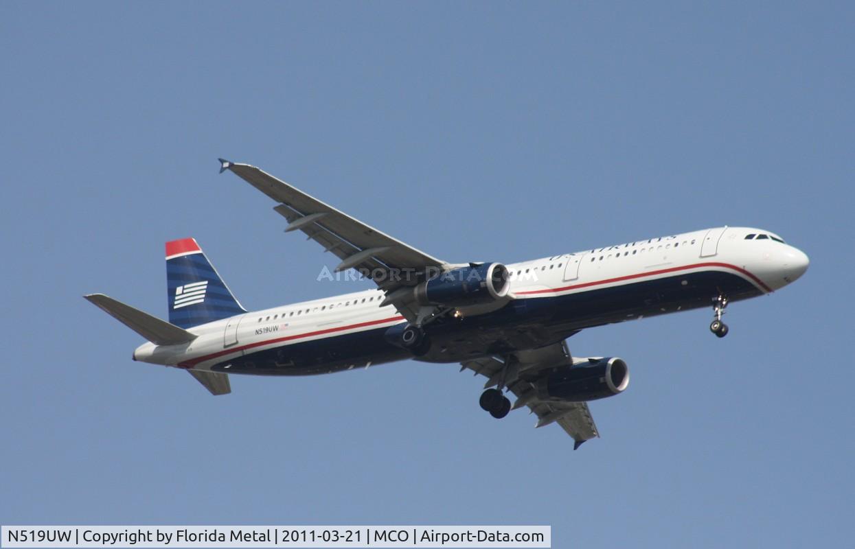 N519UW, 2009 Airbus A321-231 C/N 3881, US Airways A321