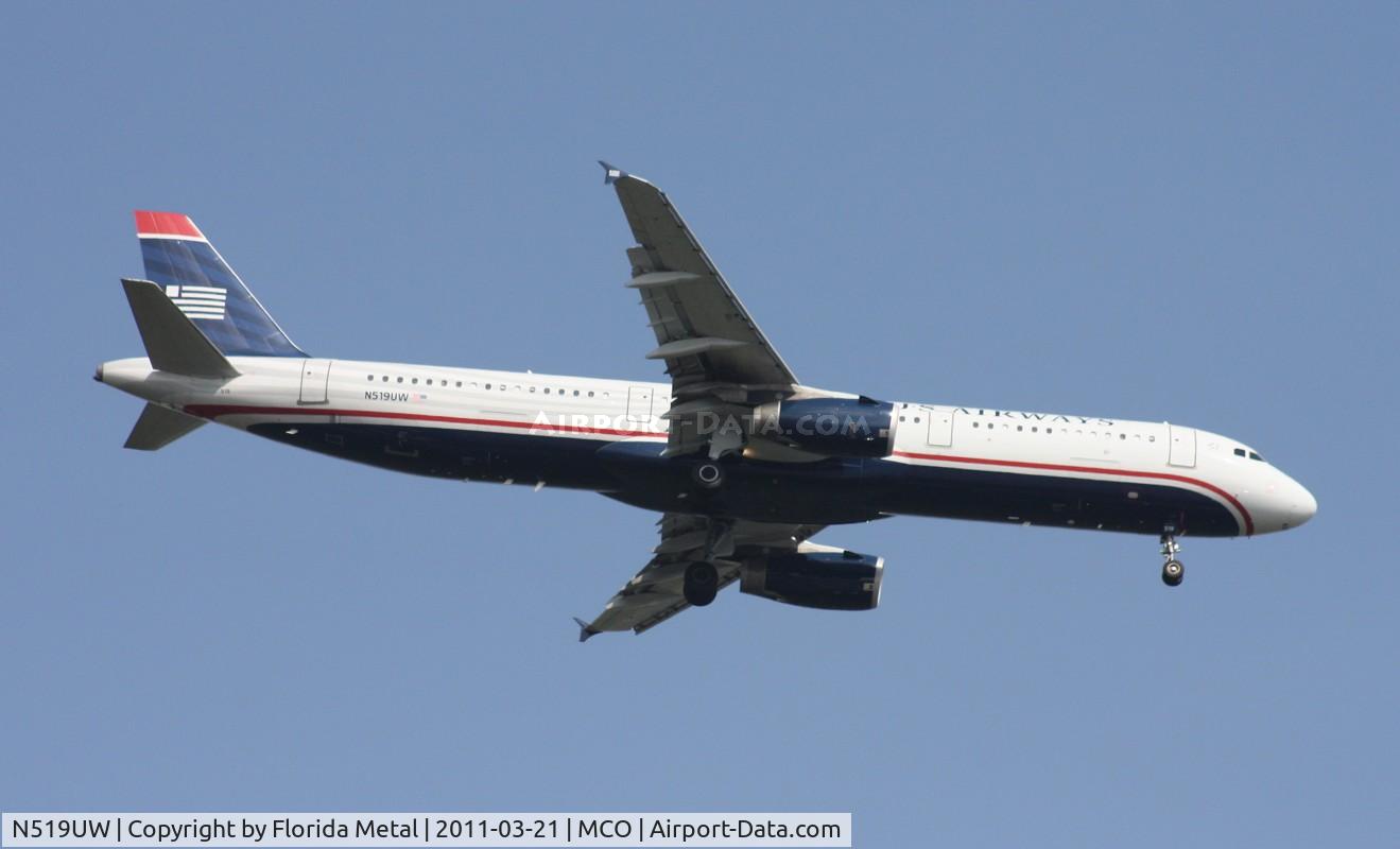 N519UW, 2009 Airbus A321-231 C/N 3881, US Airways A321