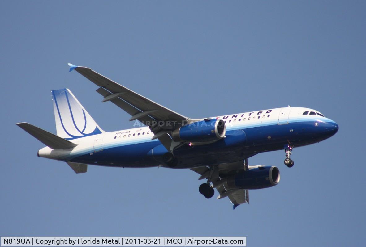 N819UA, 1998 Airbus A319-131 C/N 893, United A319