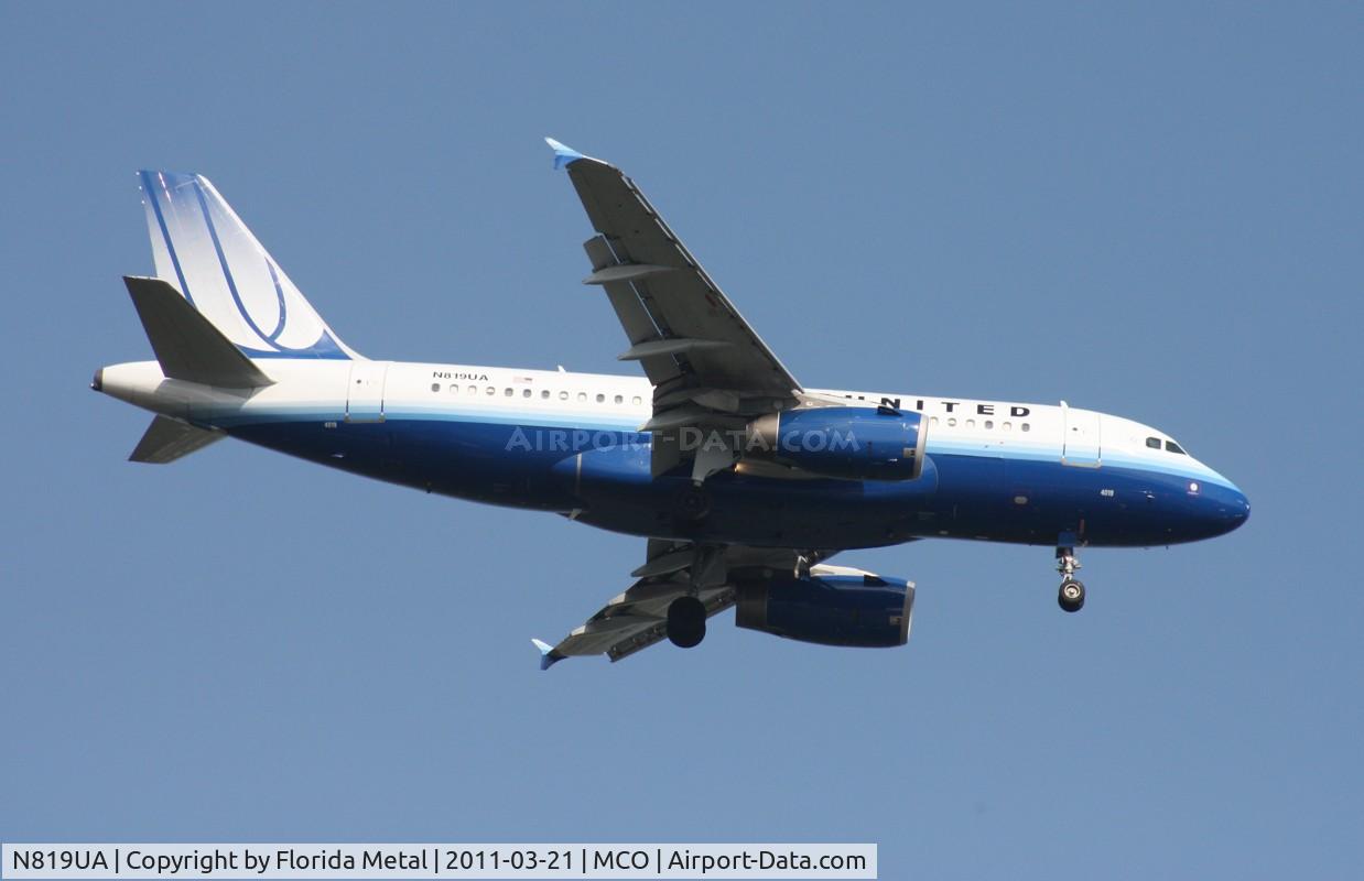 N819UA, 1998 Airbus A319-131 C/N 893, United A319