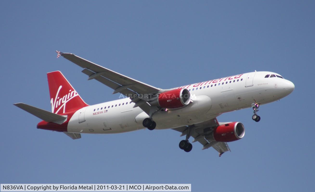 N836VA, 2010 Airbus A320-214 C/N 4480, Virgin America A320