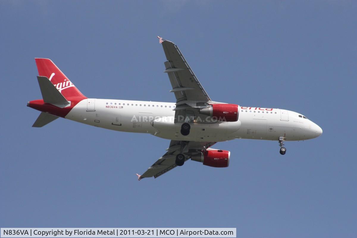 N836VA, 2010 Airbus A320-214 C/N 4480, Virgin America A320