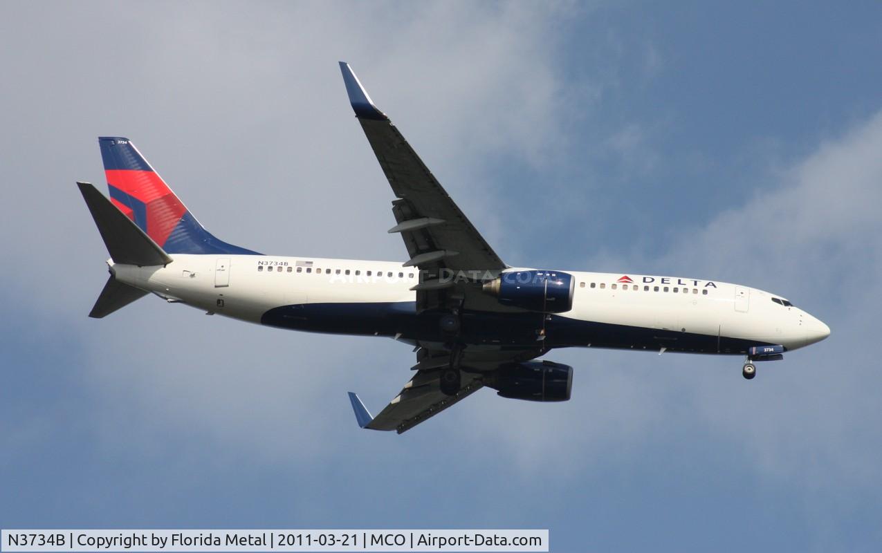 N3734B, 2000 Boeing 737-832 C/N 30776, Delta 737-800