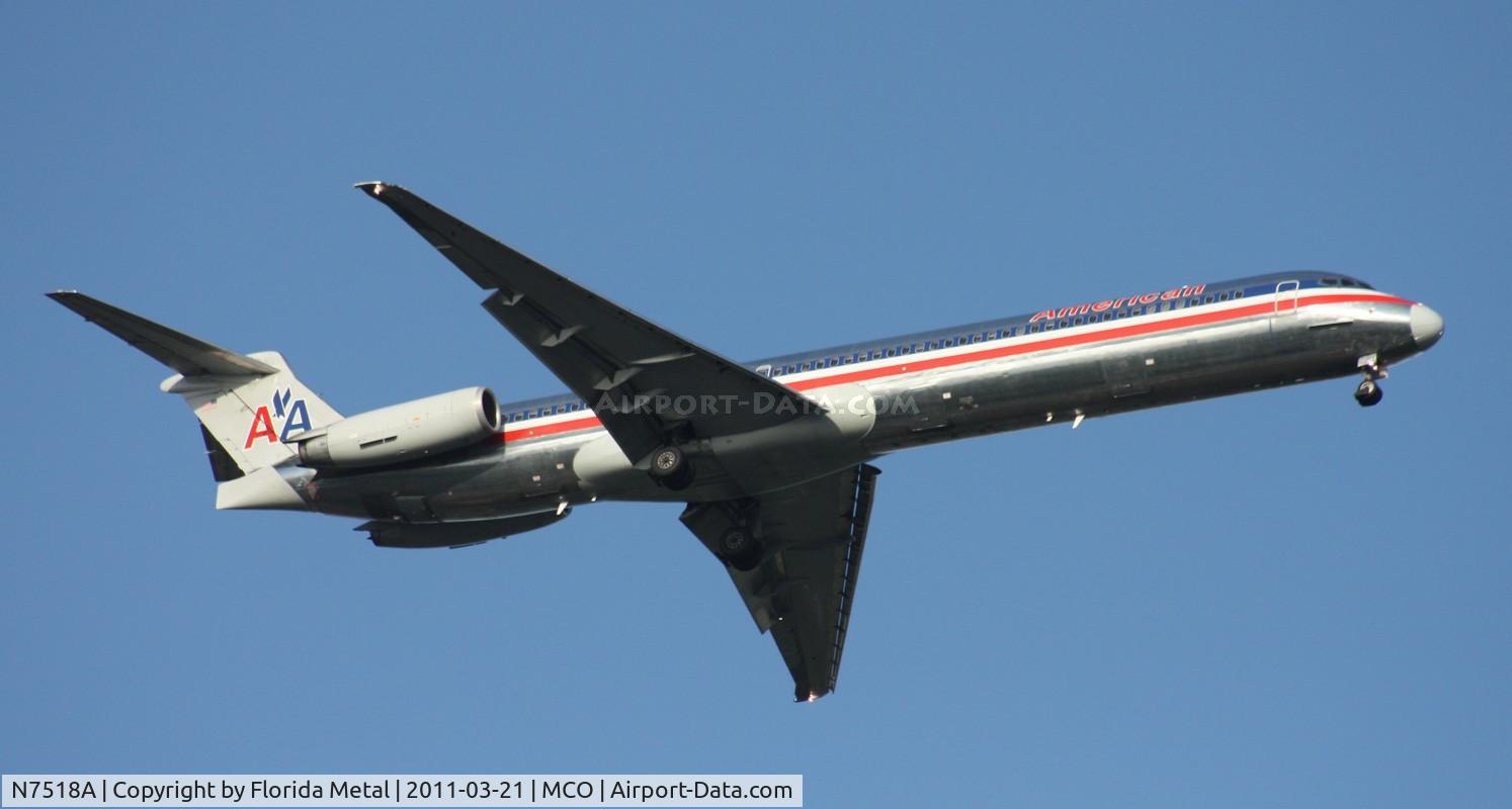 N7518A, 1990 McDonnell Douglas MD-82 (DC-9-82) C/N 49895, American MD-82