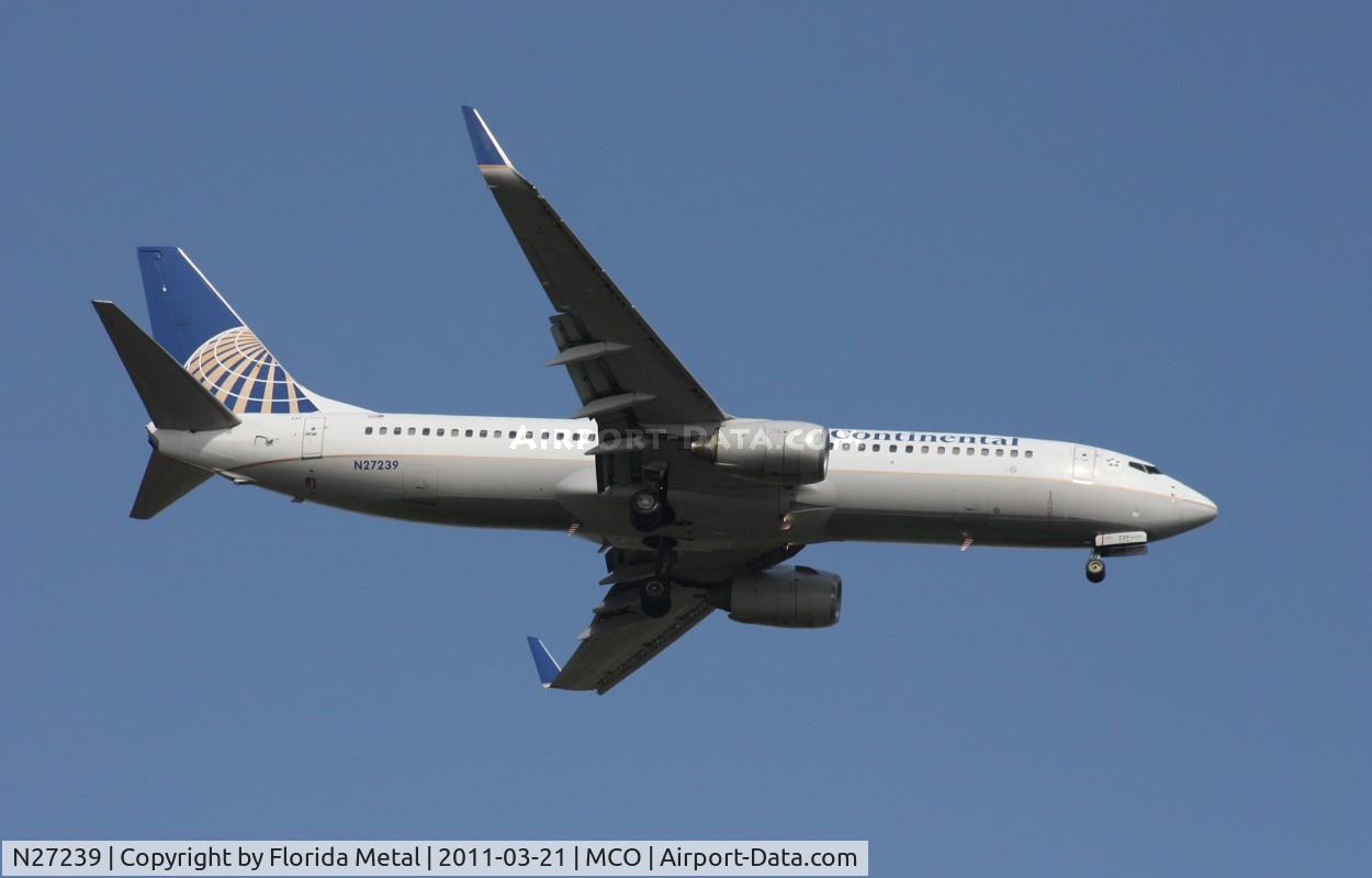 N27239, 1999 Boeing 737-824 C/N 28951, Continental 737-800