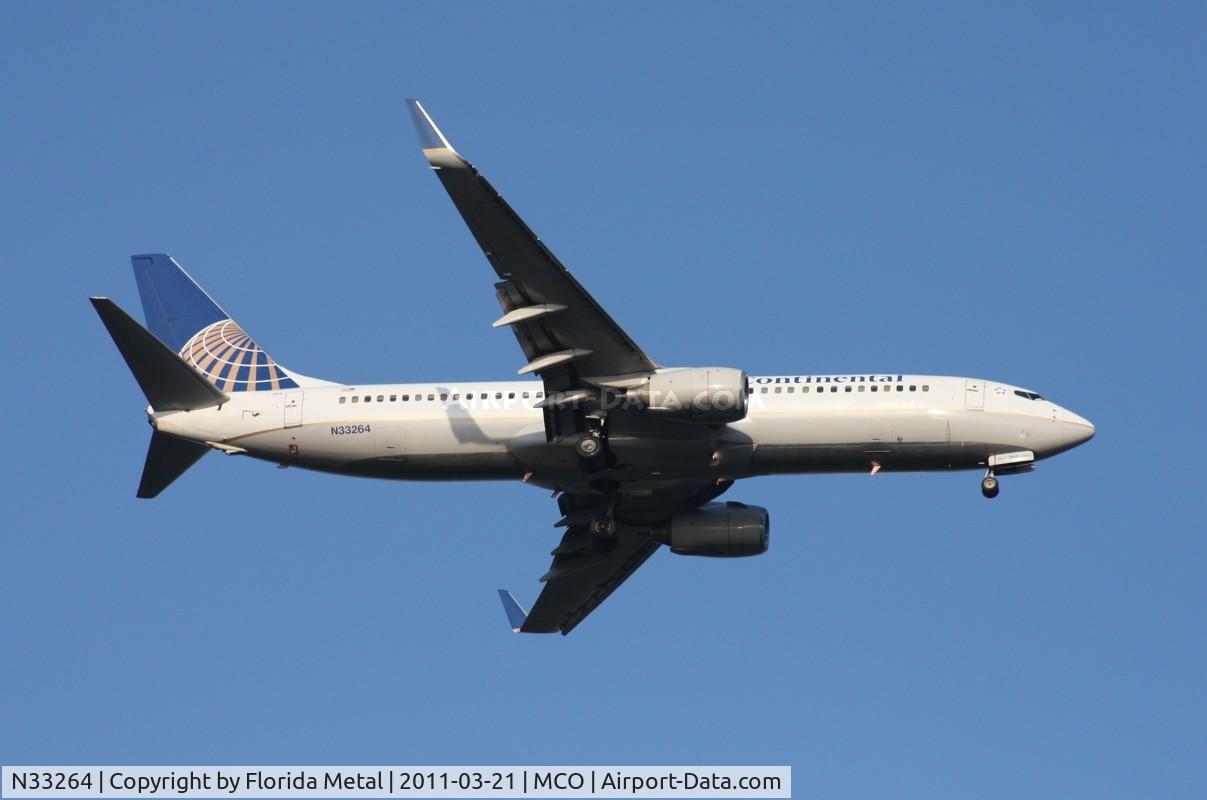 N33264, 2001 Boeing 737-824 C/N 31584, Continental 737