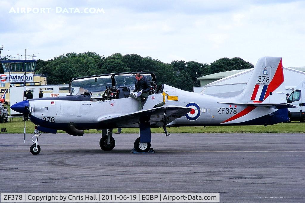 ZF378, 1992 Short S-312 Tucano T1 C/N S121/T92, 2011 Display solo display Tucano at the Cotswold Airshow