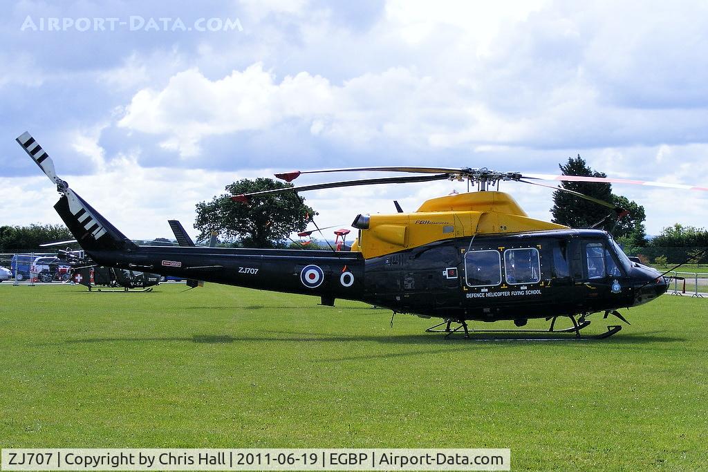 ZJ707, 2002 Bell 412EP Griffin HT1 C/N 36297, Defence Helicopter Flying School	Griffin on static display at the Cotswold Airshow