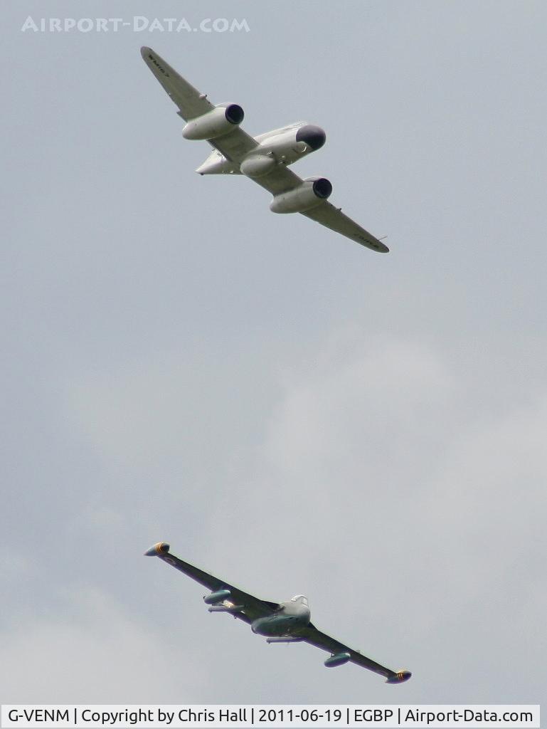 G-VENM, 1955 De Havilland DH-112 Venom FB.50 C/N 824, Aviation Heritage Venom & Meteor displaying at the Cotswold Airshow 2011