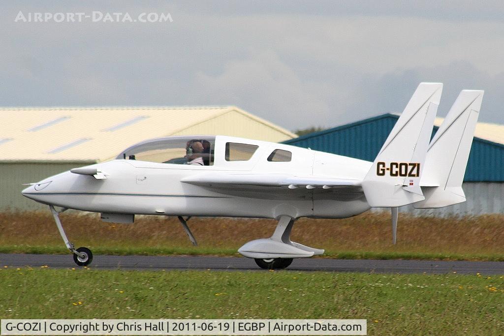 G-COZI, 1993 Co-Z Cozy Mark III C/N PFA 159-12162, visitor to the Cotswold Airshow