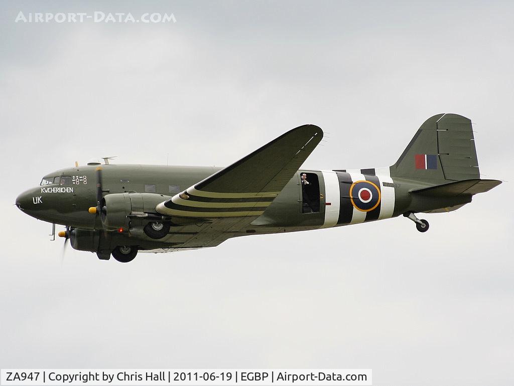 ZA947, 1943 Douglas C-47A-60-DL Dakota III C/N 10200, BBMF Dakota displaying at the Cotswold Airshow in its new colour scheme