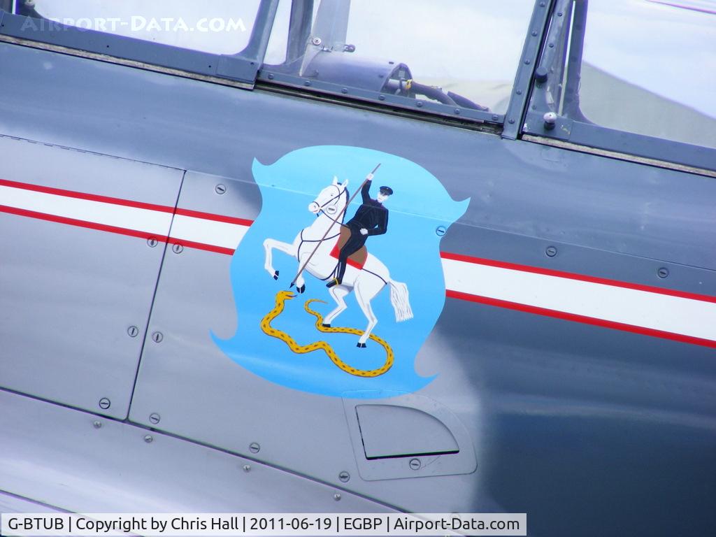 G-BTUB, 1956 Let C-11 (Yak-11) C/N 172623, close up of the artwork on the fuselage