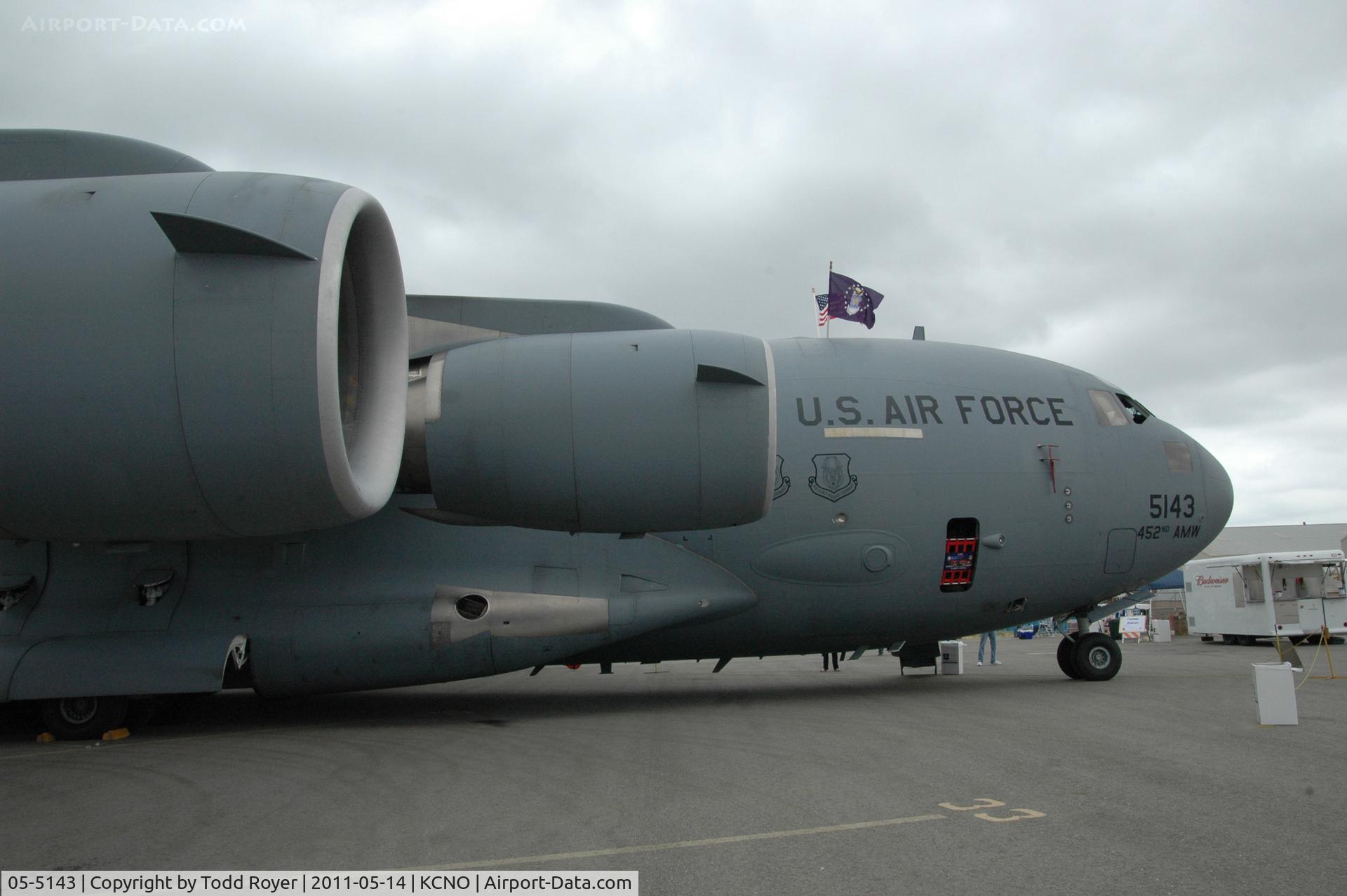 05-5143, 2005 Boeing C-17A Globemaster III C/N 50151/F150/P143, Chino Airshow 2011