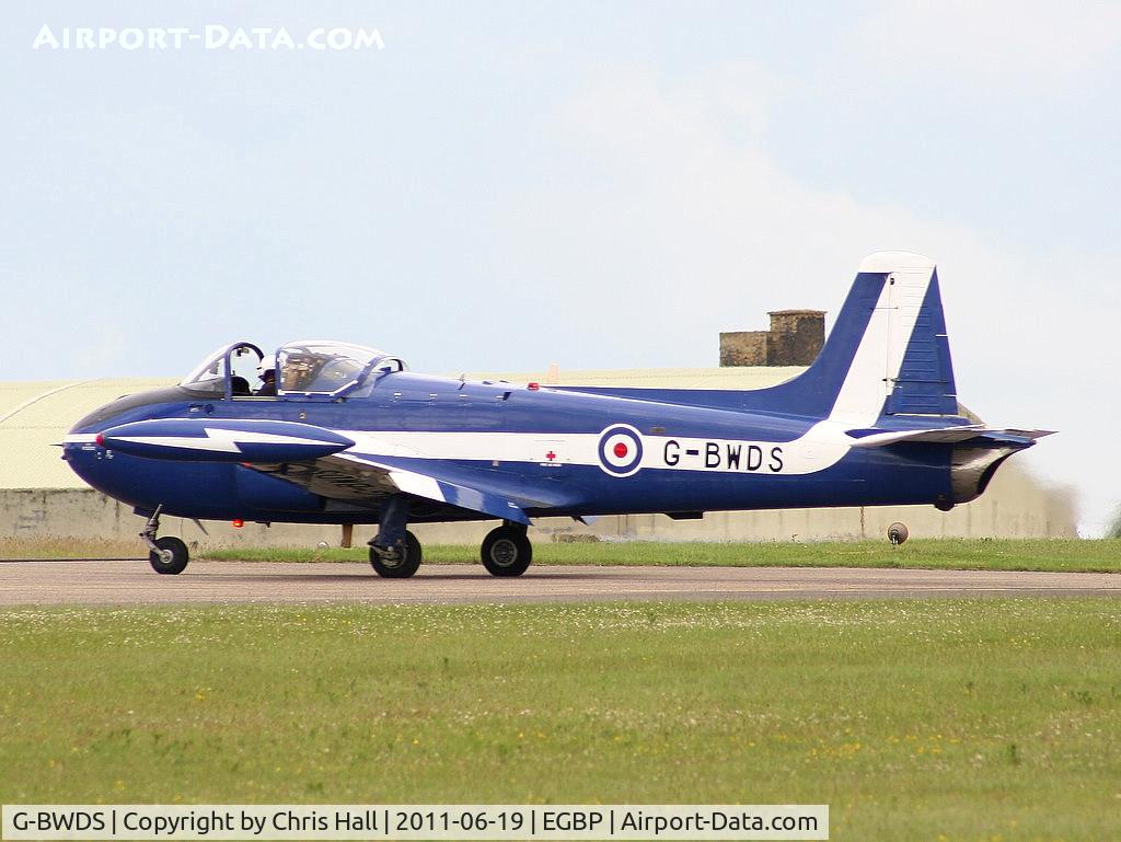 G-BWDS, 1960 Hunting P-84 Jet Provost T.3A C/N PAC/W/9231, on static display at the Cotswold Airshow