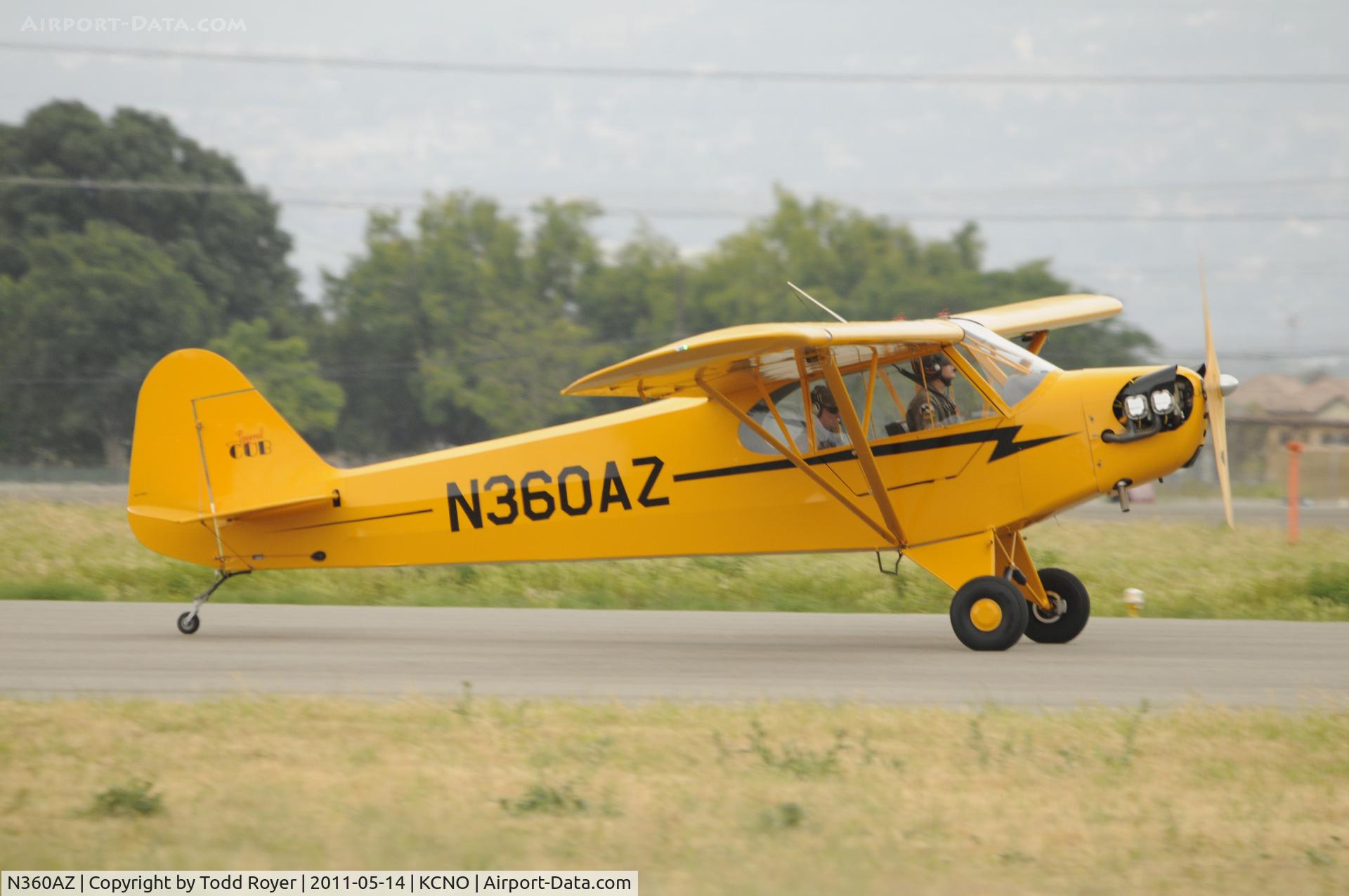 N360AZ, 2008 American Legend AL3 C/N AL-1122, Landing at Chino