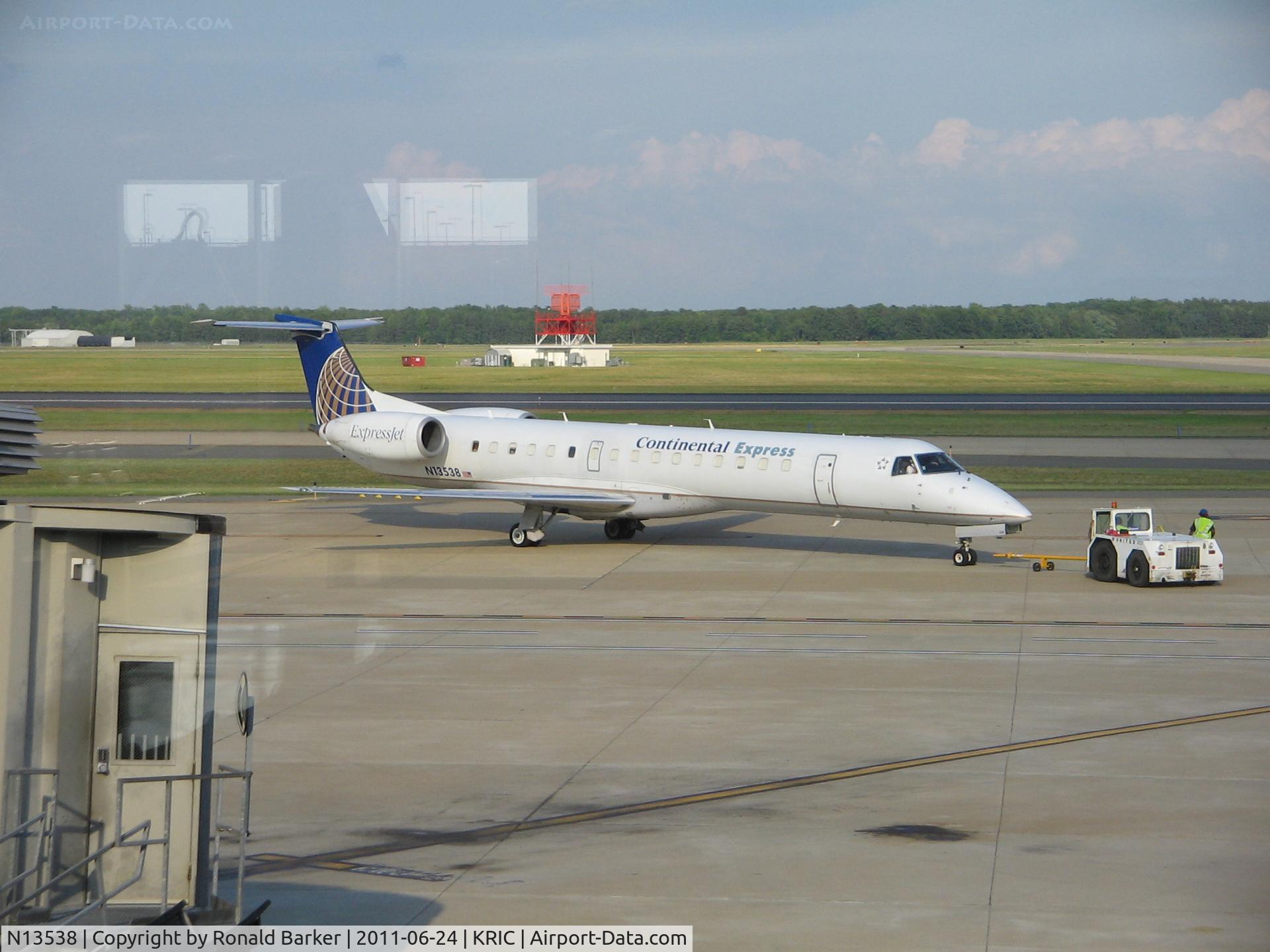 N13538, 2001 Embraer ERJ-145LR (EMB-145LR) C/N 145527, Richmond