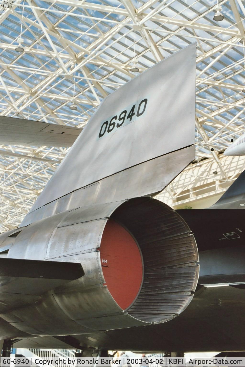 60-6940, 1962 Lockheed A-11 Blackbird C/N 134, M-21 with D-21 Boeing Museum of Flight