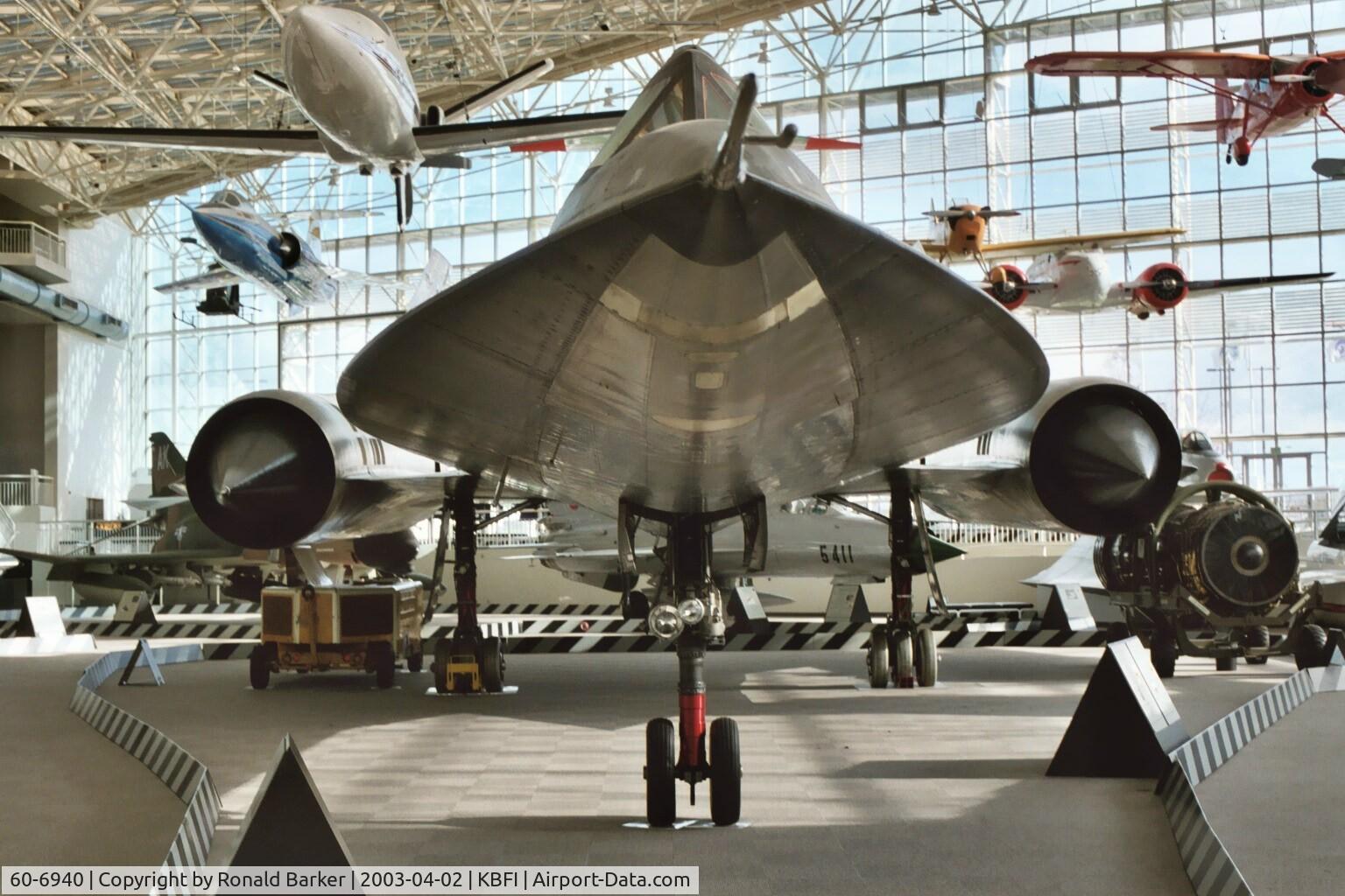 60-6940, 1962 Lockheed A-11 Blackbird C/N 134, M-21 with D-21 Boeing Museum of Flight