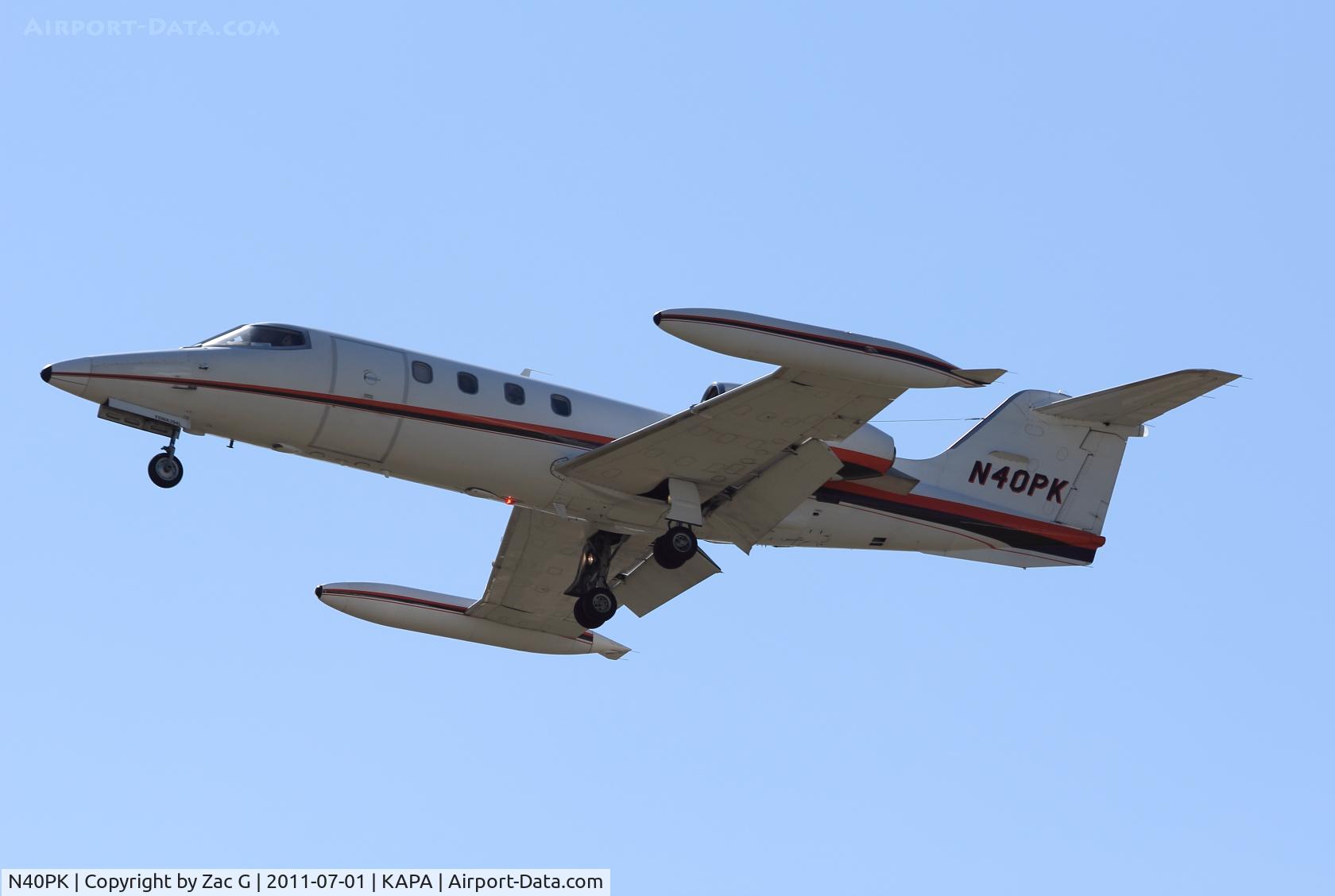 N40PK, 1979 Gates Learjet Corp. 35A C/N 260, Landing on 17L
