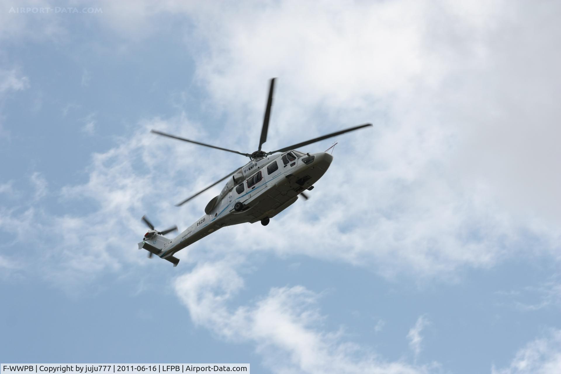 F-WWPB, Eurocopter EC-175 C/N PT001, on training for SIAE 2011