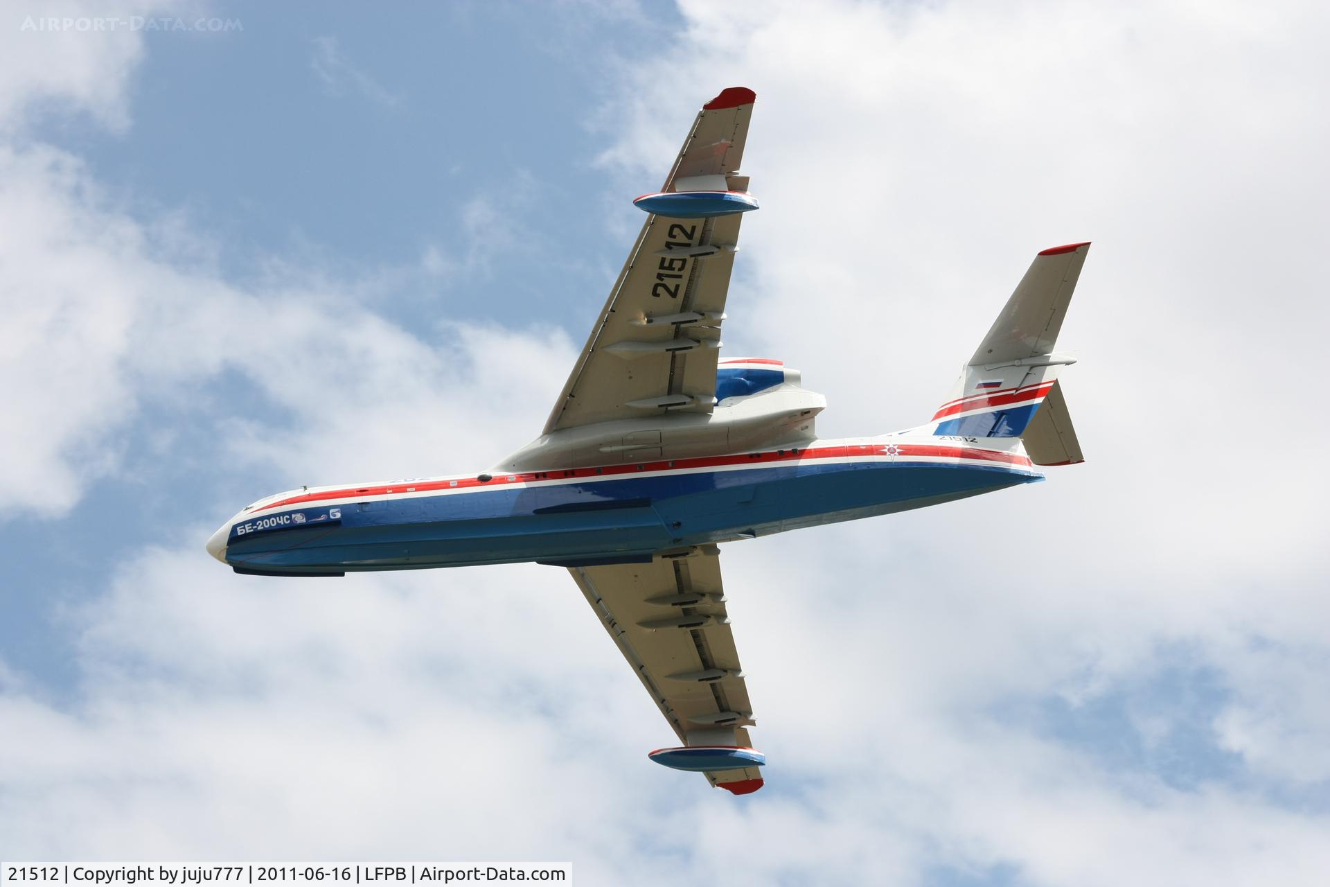 21512, 2002 Beriev Be-200ChS C/N 7682000003, on training for SIAE 2011