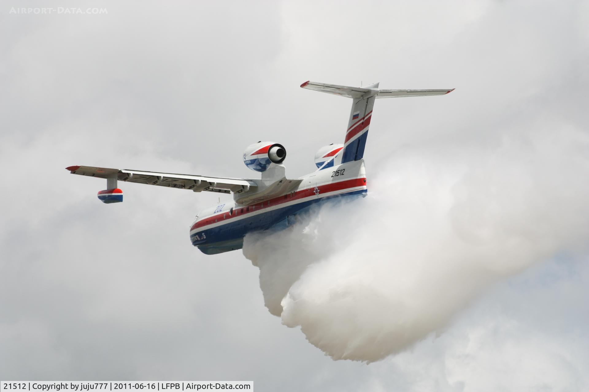 21512, 2002 Beriev Be-200ChS C/N 7682000003, on training for SIAE 2011