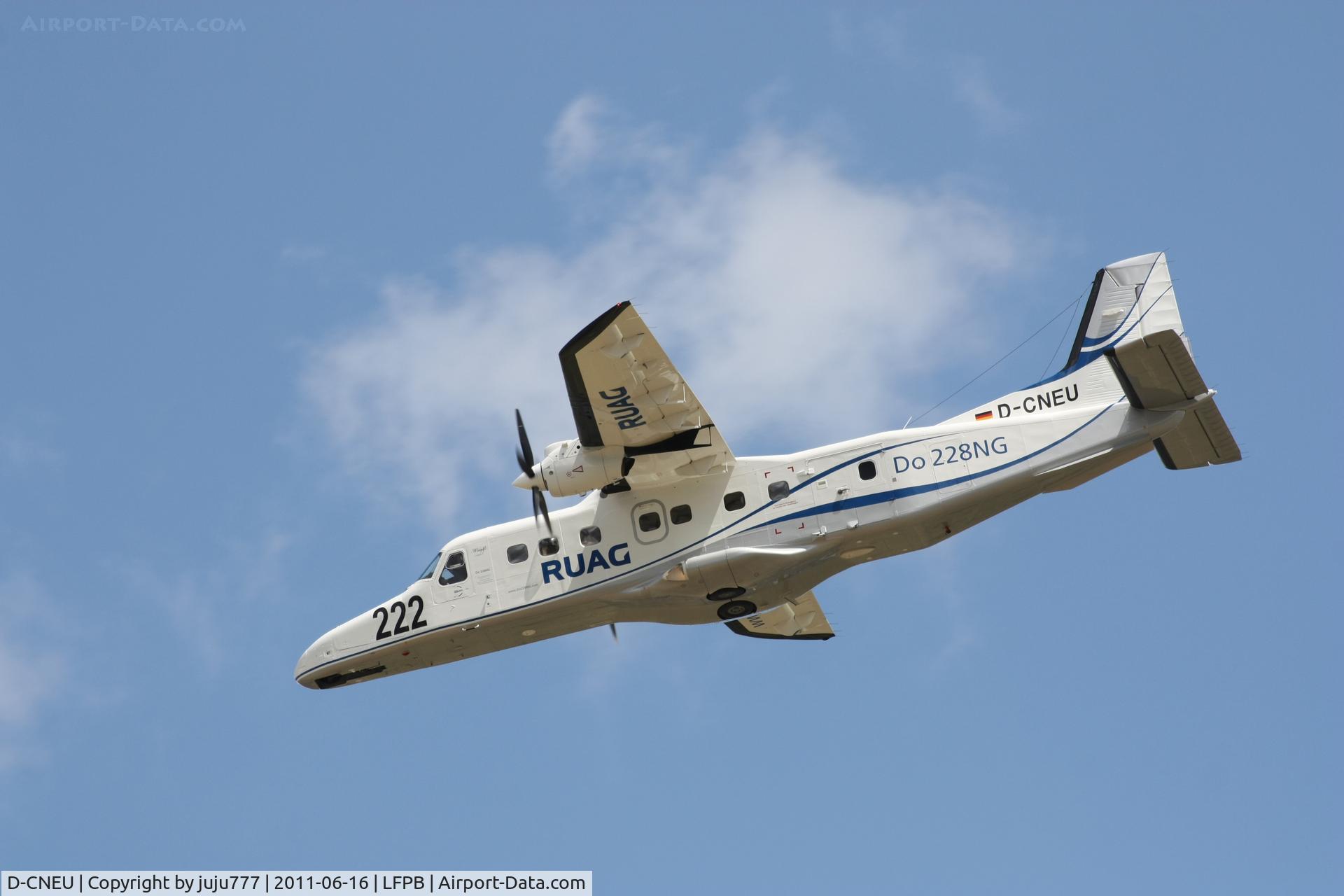 D-CNEU, 1992 Dornier 228-212 C/N 8206, on training for SIAE 2011