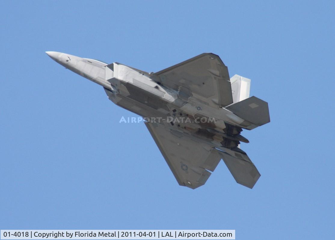 01-4018, 2001 Lockheed Martin F-22A Raptor C/N 645-4018, Raptor at Sun N Fun