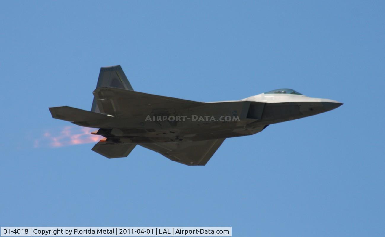 01-4018, 2001 Lockheed Martin F-22A Raptor C/N 645-4018, Raptor at Sun N Fun