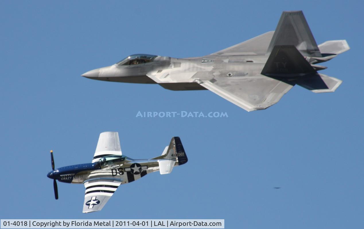 01-4018, 2001 Lockheed Martin F-22A Raptor C/N 645-4018, Raptor with Crazy Horse