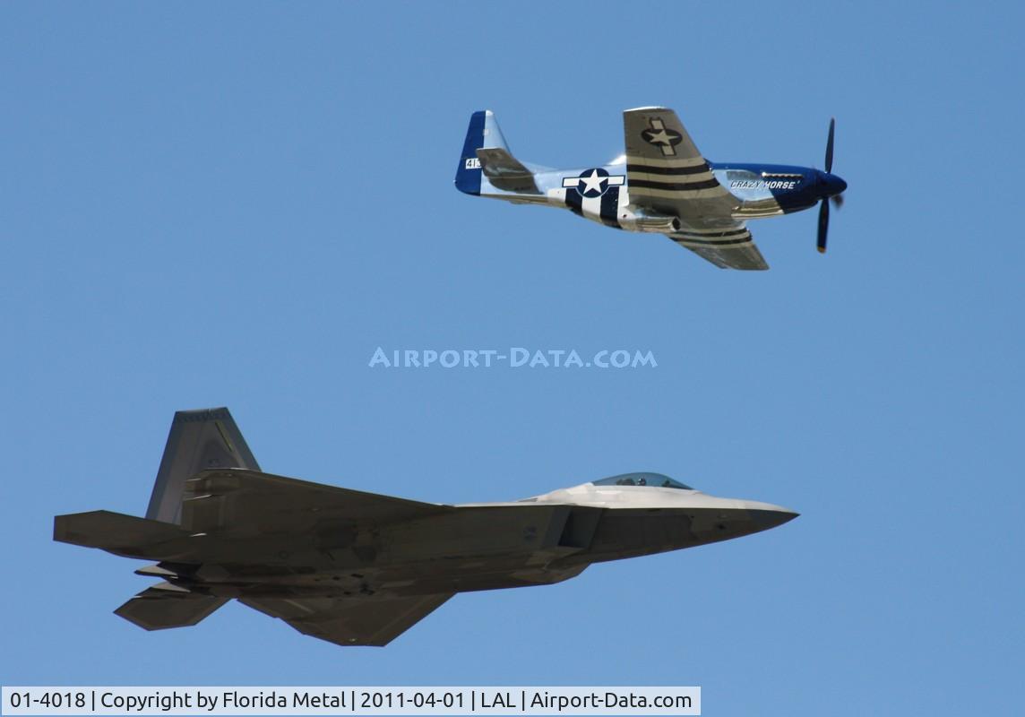 01-4018, 2001 Lockheed Martin F-22A Raptor C/N 645-4018, Raptor with Crazy Horse