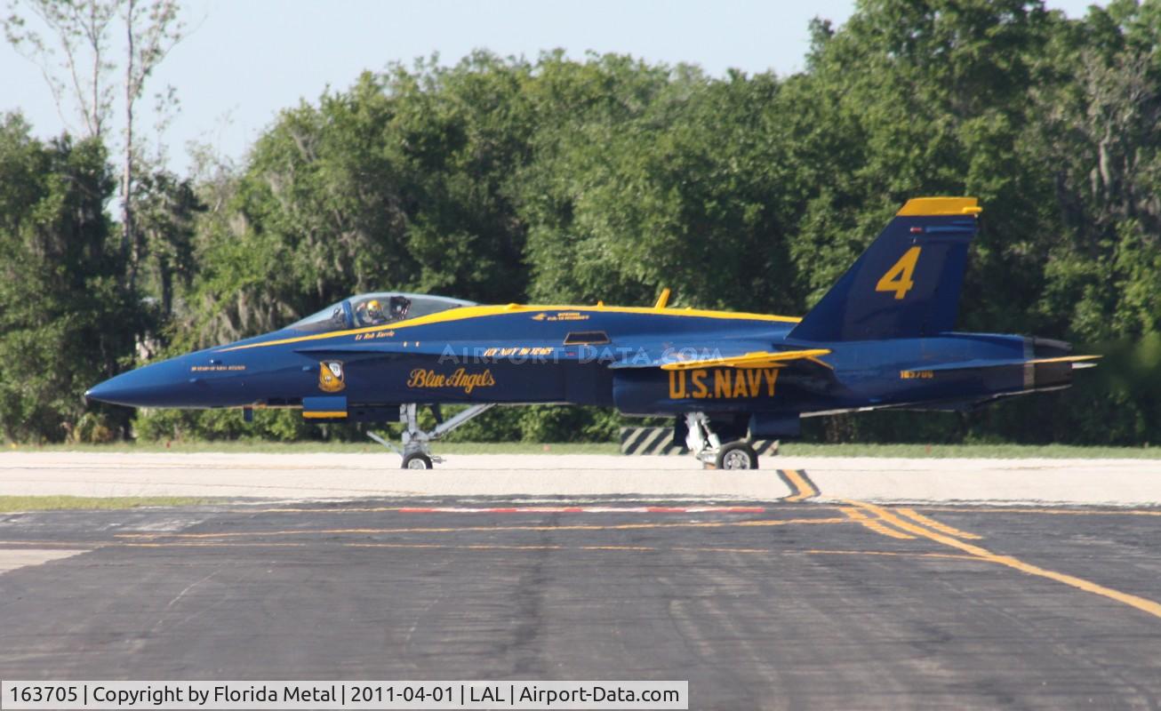 163705, 1988 McDonnell Douglas F/A-18C Hornet C/N 0767/C067, Blue Angel 4