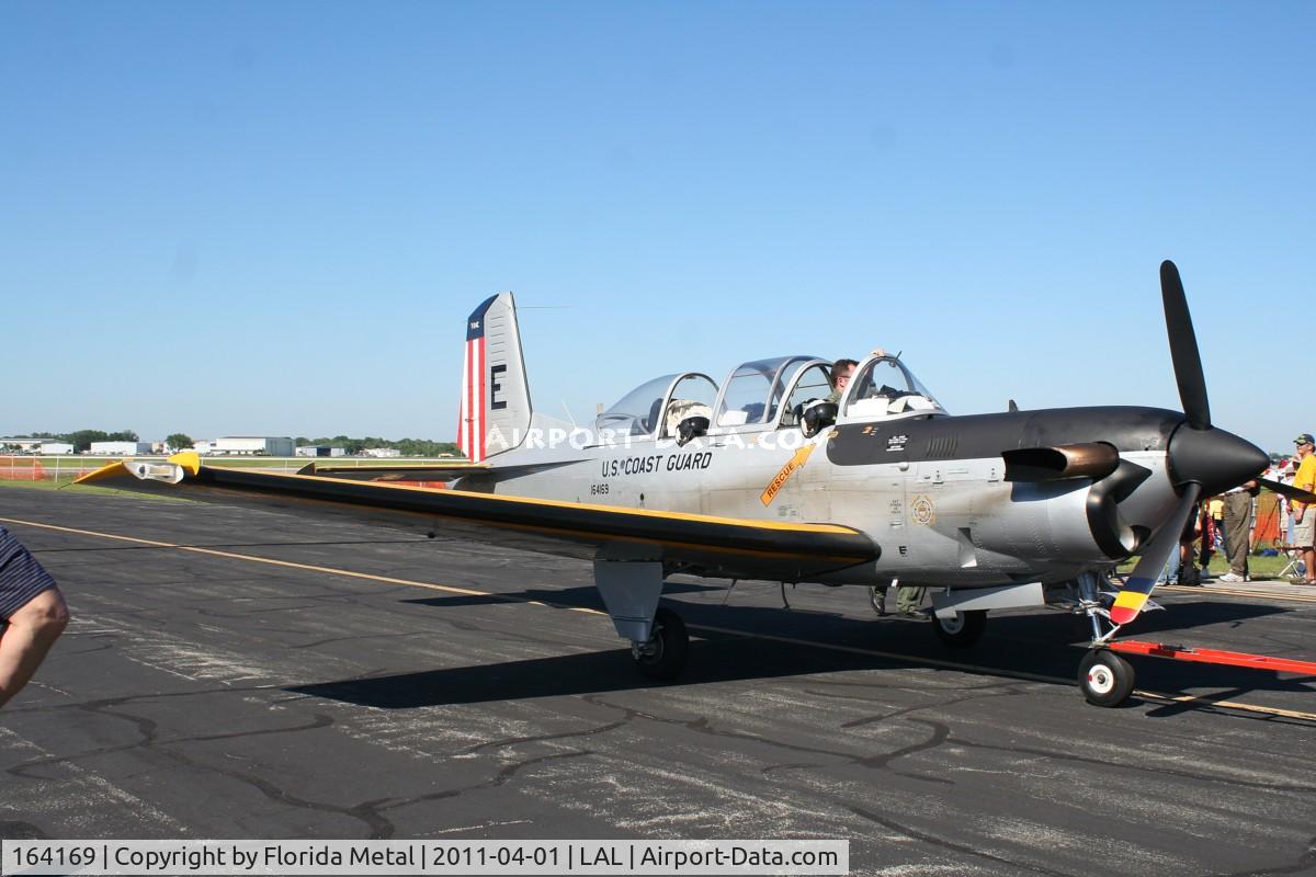 164169, Beech T-34C Turbo Mentor C/N GL-349, T-34C in Coast Guard retro colors