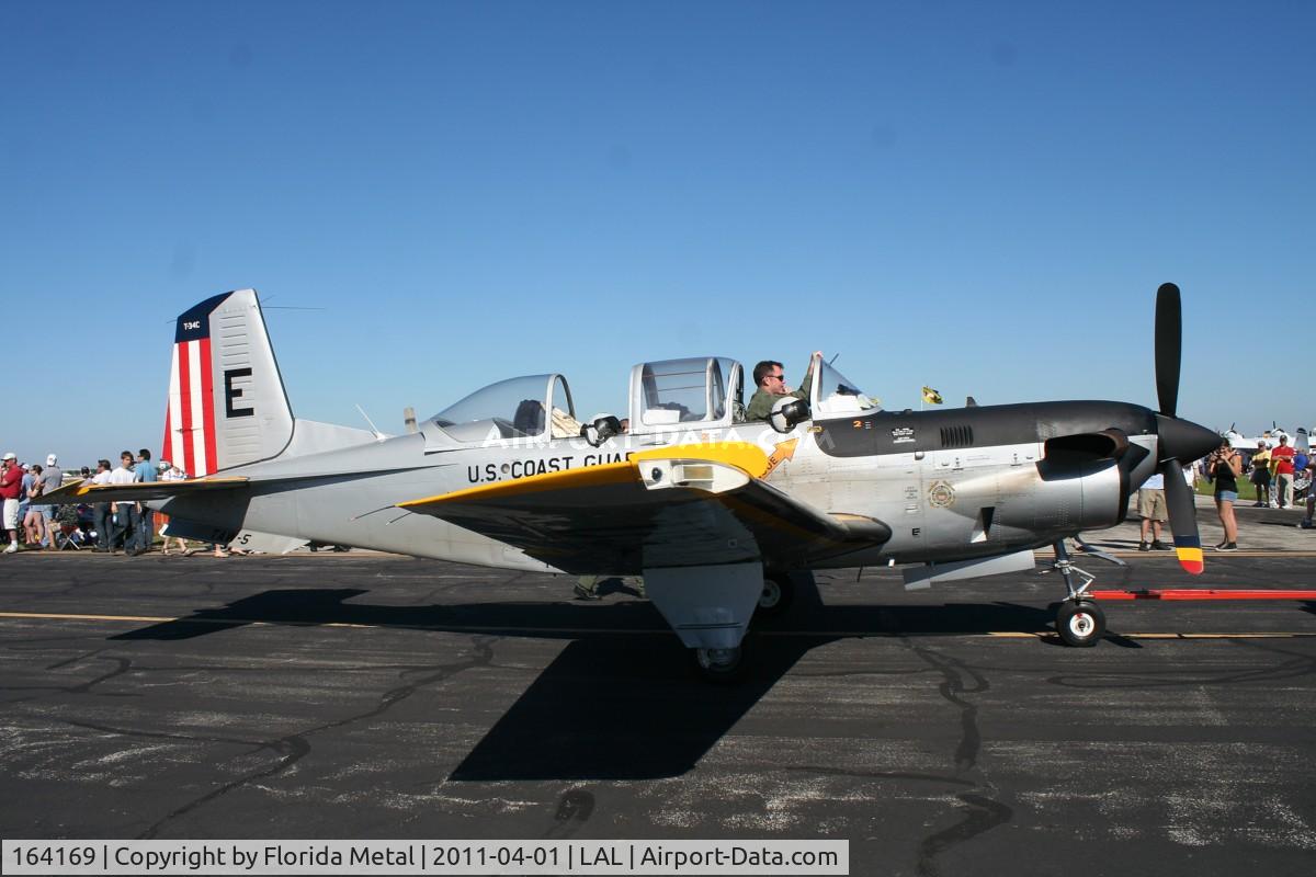 164169, Beech T-34C Turbo Mentor C/N GL-349, T-34C in retro Coast Guard colors