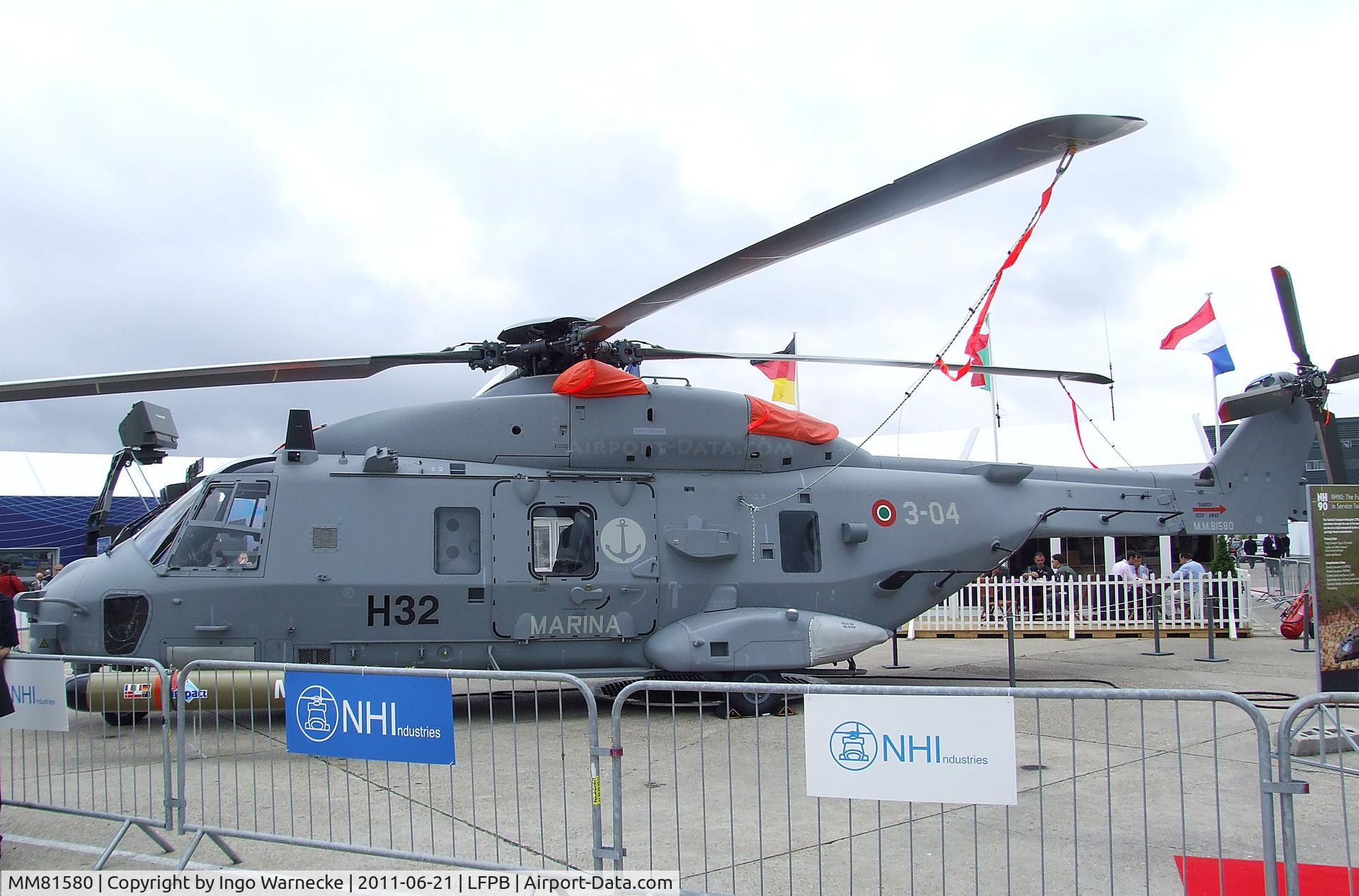 MM81580, NHI NH-90 NFH Caiman C/N 1033, NHI NH90 NFH of the Marina Militare Italiana at the Aerosalon 2011, Paris
