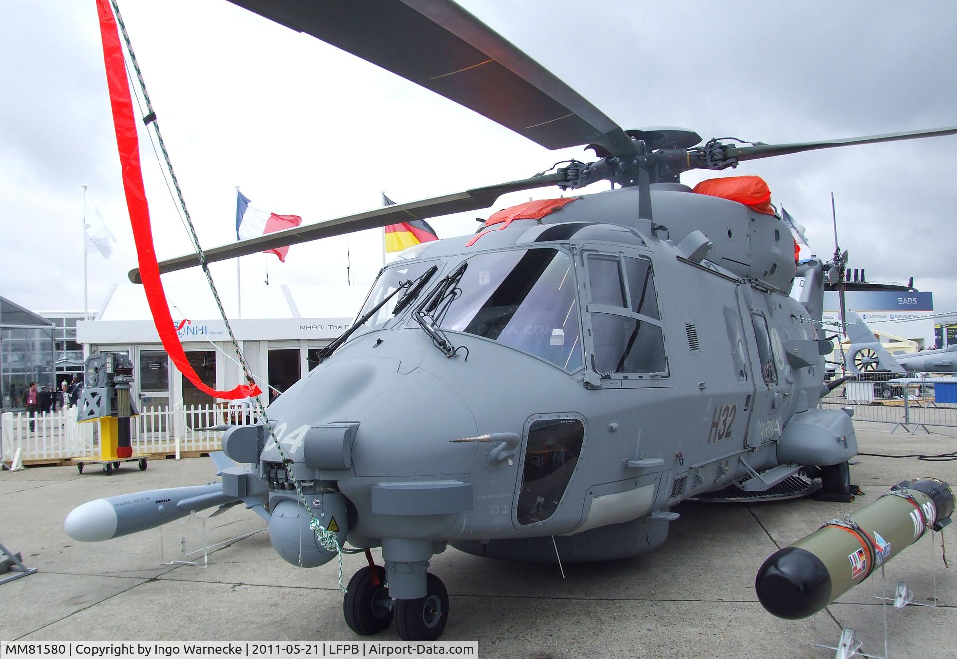 MM81580, NHI NH-90 NFH Caiman C/N 1033, NHI NH90 NFH of the Marina Militare Italiana at the Aerosalon 2011, Paris