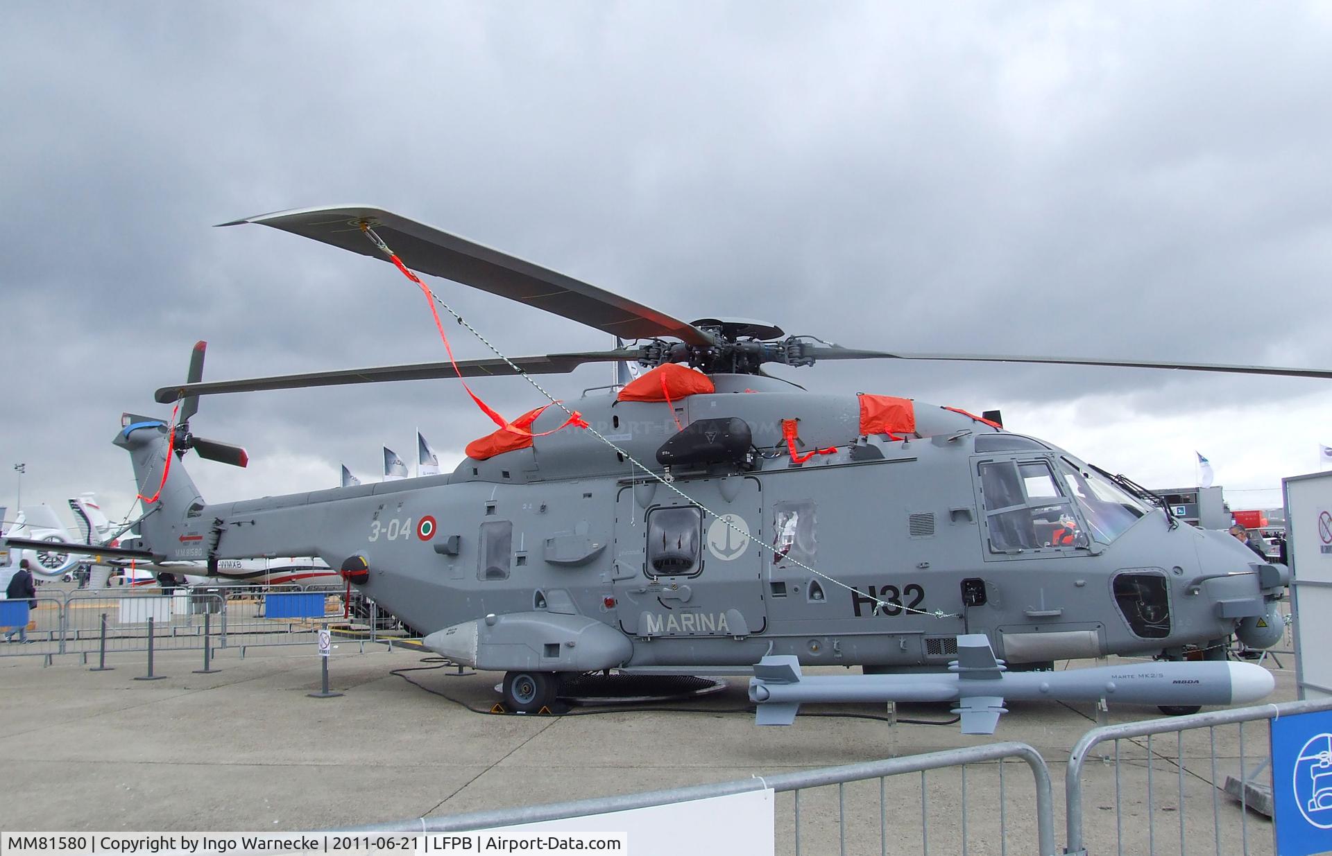 MM81580, NHI NH-90 NFH Caiman C/N 1033, NHI NH90 NFH of the Marina Militare Italiana at the Aerosalon 2011, Paris