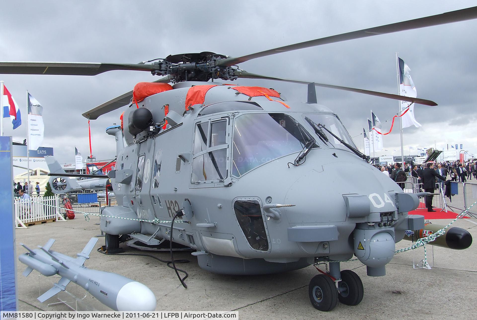 MM81580, NHI NH-90 NFH Caiman C/N 1033, NHI NH90 NFH of the Marina Militare Italiana at the Aerosalon 2011, Paris