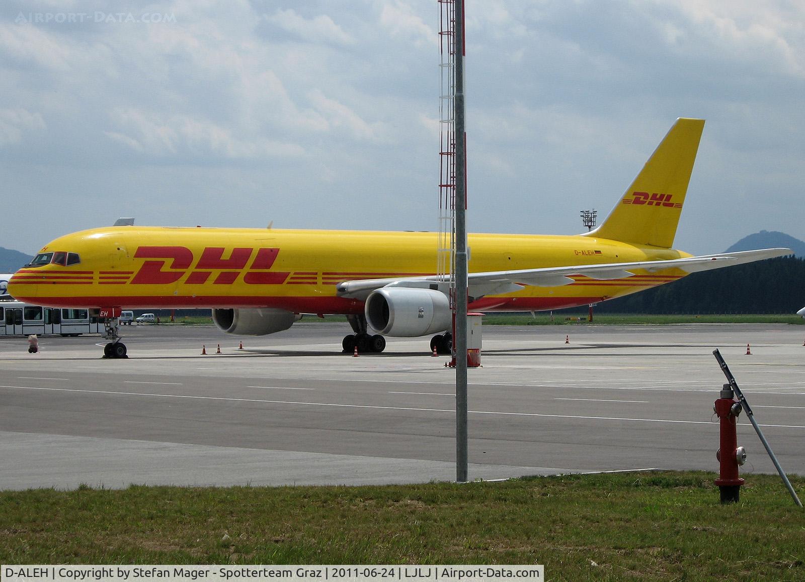 D-ALEH, 1986 Boeing 757-236/SF C/N 23492, Ljbljana Airport