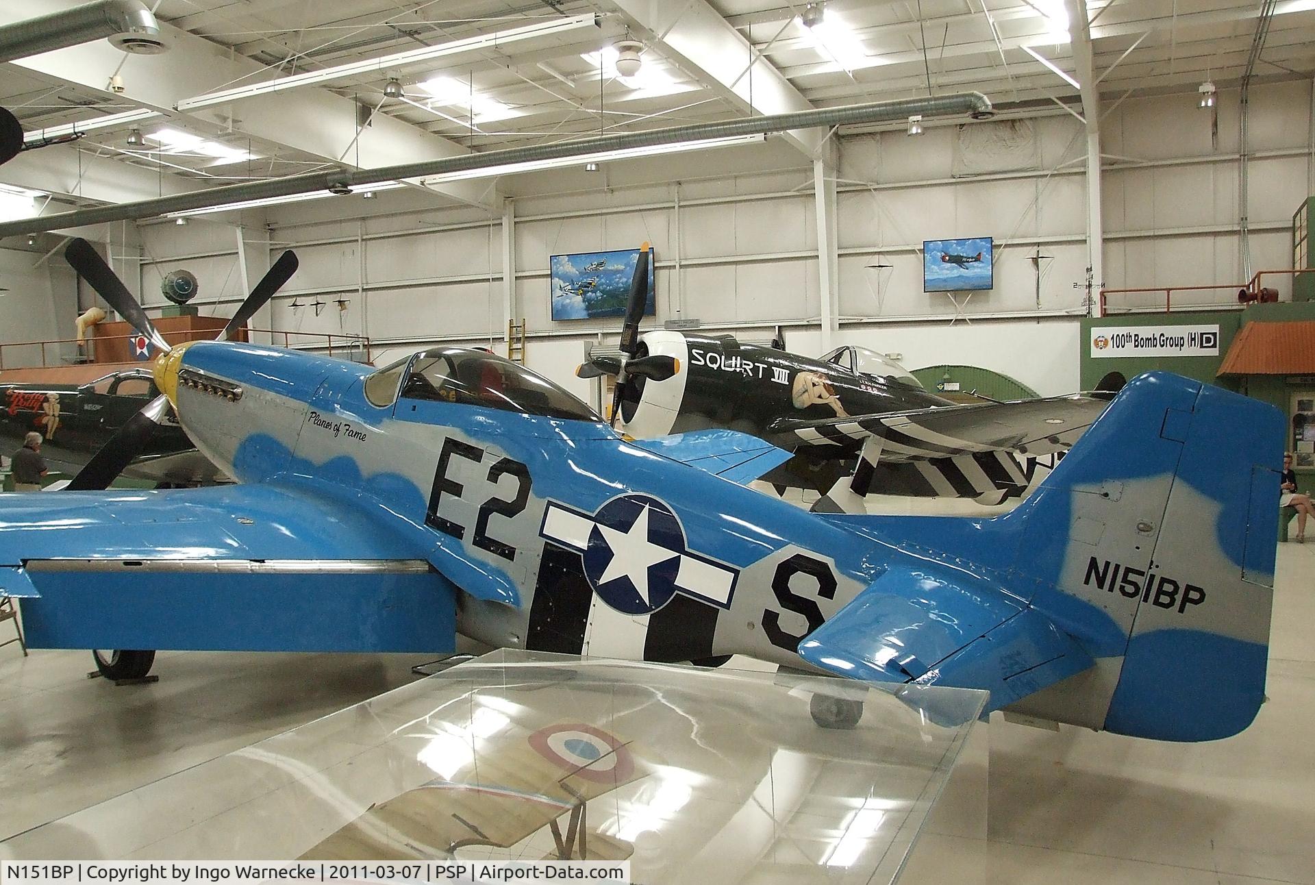 N151BP, 1944 North American P-51D Mustang C/N 122-41448, North American P-51D Mustang at the Palm Springs Air Museum, Palm Springs CA